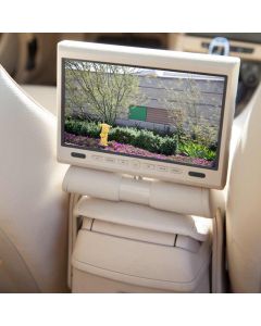 Accelevision LCDMBZ85TN 8.5 Inch Center Console Car DVD player - Installed in a BMW X1 - Closeup
