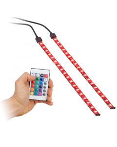 Accele LW200-IR 12 inch Flexible Full Color LED Light Strip Kit with IR remote control