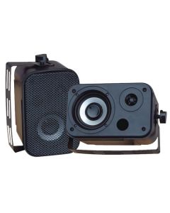 Pyle PDWR30B 3.5" Indoor/Outdoor Waterproof Speakers Black