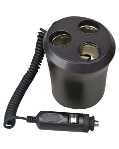 Pyle PL12VP3C Plug In Car 1-To-3 Cigarette Lighter Multiplier Cup Holder Design