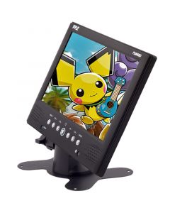 Pyle PLMN9SD 9 inch Universal LCD Monitor with USB Jack, SD Card Port, Built In Speakers, Pedestal Stand and AV Input