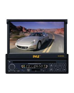 PYLE PLTS73FX 7" Single-DIN In-Dash Motorized Touchscreen TFT/LCD Monitor with DVD/CD/MP3/MP4/USB/SD Card/AM/FM Player
