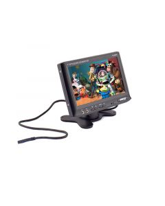 Pyle PLHR76 7 Inch Universal Replacement Widescreen Headrest Video LCD Monitor with Shroud and Stand Mount