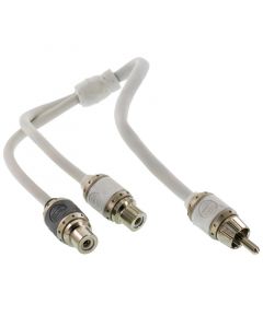 T-Spec V10RCA-Y2 V10 Series RCA Y-Cable (2) Female to (1) Male Connector - Matte Pearl
