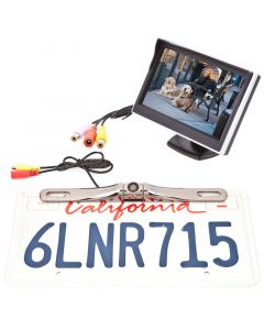 Safesight TOP-BKSYS-1 Back up camera system with 5 inch LCD and License plate camera