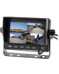 SafeSight TOP-5001Q 5" LCD Quad Monitor with Mounting Stand - 4 Video inputs