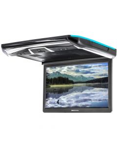 Soundstream PMD‐143H Ceiling-Mount 14.3" DVD Entertainment System with 3 Interchangeable Color Skins & Mobile Link for Vehicles