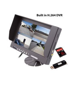 Safesight TOP-SS-D9003Q 9" Quad Screen LCD Monitor with built in DVR