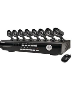Swann SWDVK-825508-US 8-Channel DVR with 8 Indoor/Outdoor Day/Night Vision CCD Cameras