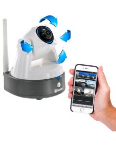 Swann SWADS-446CAM-US SwannCloud HD Pan and Tilt Wi-Fi Security Camera with Smart Alerts