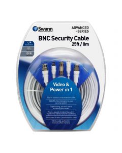 Swann SWADS-8MBNC 25 Foot Video and Power Cable with BNC and DC power plug