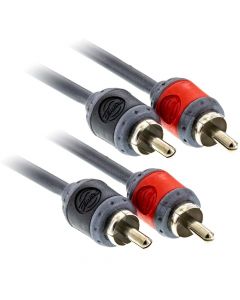 T-Spec V8RCA-172 17 Foot V8 Series Two-Channel RCA Audio Cable in Matte Grey