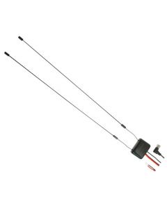 Accelevision TVAGAK Amplified Dual Dipole Car TV Antenna - F-Connector