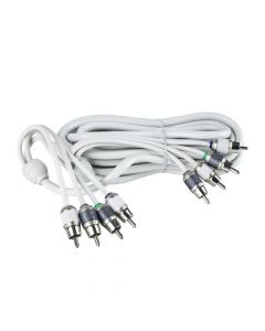 T-Spec V10RCA-174 17 Foot V10 Series Four-channel RCA Audio Cable in Matte Pearl