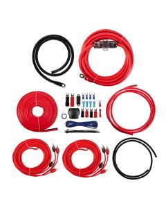 T-Spec V6-4DAK 4 Gauge V6 Series Dual Amplifier Installation Kit with RCA cables