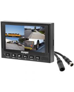 Voyager VOM74WP 7'' Quad Screen LCD Video Monitor - (4) Video inputs