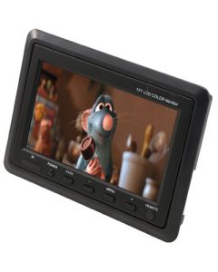 Accelevision ZH7P 7" Headrest monitor with headset shroud and 2 Channel IR